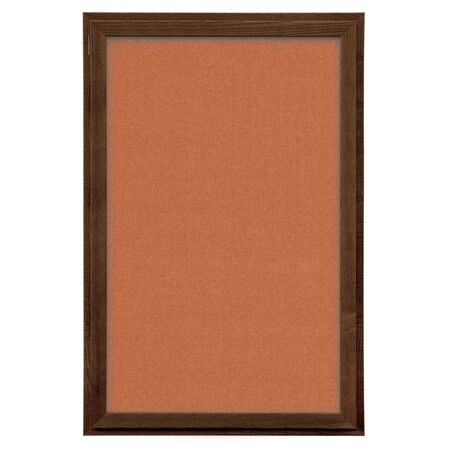 United Visual Products Indoor Enclosed Combo Board, 72"x36", Satin Frame/Grey & Blue Spruce UVCB7236-GREY-BLSPRU